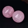 Rose quartz sphère gemme guérison baule cristal polie de pierre de pierre gemme méditation rock énergie pierre décoration de salle de pièce avec un support libre