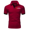 قناة CC عالية الجودة National Geographic Channel Classic Polo Shirt Men غير رسمية صلبة قصيرة الأكمام القطن Polos 220623