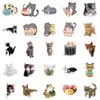 Waterproof sticker 50/100pcs Cute Cats Animal Stickers Mixed Graffiti Vinyl Toys for Notebook Guitar Laptop Luggage Diary Car Scooter Cup Decals Car stickers