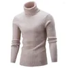 メンズセーターの男性プルオーバートップ冬のタートルネック長袖太い暖かいセータースリム服n7330men's olga22