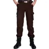 Pantaloni da uomo Stampa militare Felpa invernale da uomo Cargo Warm Pantaloni larghi casualMen's Naom22