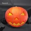 Large Halloween Inflatable Pumpkin Head Balloon 5m Air Blow Up Evil Smiling Pumpkin For Yard And Garden Decoration