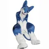 Wydajność niebieska husky pies maskotka kostiumów karnawał Hallowen prezenty unisex dorosłych gier imprezowych strój wakacyjny obchody kreskówek stroje postaci