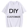 CLOOCL 100 coton t-shirts bricolage impression 3D blanc t-shirts marque image conception personnalisé t-shirts occasionnels pulls XS 7XL 220707