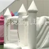 Matten witte PVC jumper opblaasbaar bruiloft bounce kasteel met dia springende bed stuiter kasteel stomer huis voor de lol 761 e3