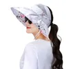 Chapéus de aba larga Mulheres Sun Lady Lady Visors Cap pescando Fisher Beach Cabeça Proteção UV Girl Girl Summer Summer Bonnetwide Wend22