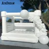 Casa mais popular PVC Castelo inflável de casamento /cama /segurança com soprador de ar para festa e eventos