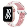 Silicone Strap Compatible with Apple watch 45mm 41mm 44mm 40mm Sports breathable replacement strap for iwatch 7 6 5 4 3 SE Band