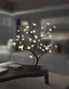 Luminarias LED Cherry Blossom Tree Branches Night Lights Crystal Table Lamps Bedside Party Wedding Indoor Home Decor Lighting H220423