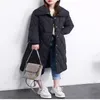 FTLZZ Winter Stand Collar Long White Duck Down Jacket Women Single Breasted Parkas Khaki Black Down Snow Overcoat 201027