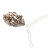 Colliers pendentifs Neovisson collier élégant pour femmes chaîne de perles d'imitation double usage couleur or Antique bijoux de mariage mariée GiftPenda