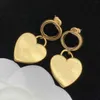 Fashion gold heart earring women rose Stud couple Flannel bag Stainless steel Thick Piercing jewelry gifts woman Accessories