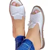 Sandals Summer Women Shoes Bowknot Woman Hollow Out Shoe Slip On Slipper Plus Size Zapatillas MujerSandals
