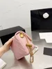 Little Golden Globe Square Bag 5A مصمم جودة متطرف فاخر واحد الكتف المتقاطع مع محفظة عملة الإبطية