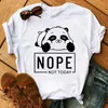 Maycaur Summer Women T Shirt Lose Tops Cute Panda Heart Print Druku