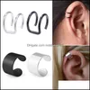 1Pcs Ear Clip Cuff Wrap Earrings Punk Simple For Men Women Nose Ring Clip-On Non-Piercing Jewelry Drop Delivery 2021 Qhib2