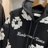 Designer riktiga bilder 3d skumtryck hoodie män kvinnor fleece för att hålla varma broderade bokstäver vintage tröjor tröjor grå svart
