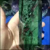 Natural Green Ruby Quartz Crystal Zoisite abelisk الطاقة الأحجار الكريمة reiki الشفاء شقرا نقطة العصا قطرة التسليم 2021 كائنات الزخرفية فاي
