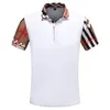 2022 Designer Stripe Polo Shirt T Shirts Snake Polos Bee Floral Mens High Street Fashion Horse Polo Luxury T-Shirt V00062