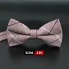 Mens Fashion Vintage Bowtie Check Artificial 100 Cotton Soft Striped Double Fracture Butterfly Men Bow Ties Designer Cravat