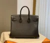 25 cm Fashion Tote Latese Designer Handtas Luxe tas Swift Leather volledig handgemaakte stiksels met waslijn Zwarte kleur Groothandelsprijs Snelle levering