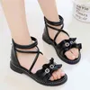 kinderen sandalen meisjes zachte bodem prinses schoenen zomer kinderen meisjes mode open teen sandalen deuk toevallig Romeinse schoenen strand G220418