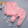 Clothing Sets Fall Sporty 2 Piece Set Toddler Children Solid Zipper Coat &pants Boy Girl Clothes Sheath Full Sleeve Kids 12M-5T Gi278I