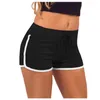 Sport Drawtring Shorts Sportswear Woman Fitness Summer Athletic Workout Gym Yoga Pants Stretch Cycling Running 220629