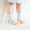 Детские носки Летние сетки Дышащие хлопчатобумажные носки детские дети мальчики девочек мультфильм короткий носок на 0-8 лет