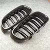 BMW 3シリーズGT F34 2012-in 2-Slat Racing Air Intake Grillのための1ペアの光沢のある黒い車フロント腎臓グリルグリル