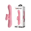 Pretty Love 7 Speed ​​Clitoral G Spot Rabbit Vibrator USB Ladda dubbel vuxna Erotiska leksaker Sexiga produkter för kvinnor