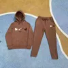 Trapstar Tracksuit Sky Blue Brown TS Sweater Sweater Sweater Set Hoodie Pants