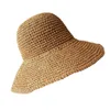Visors Women Hat Solid Color Lightweight Sunscreen Washable Panama All Match Sun HatVisors