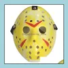 Retro Jason Mask Korku Komik FL Yüz Maskeleri Bronz Cadılar Bayramı Cosplay Kostüm MasquerAdemasks Hokey Partisi Paskalya Festivali Malzemeleri Daml Deli