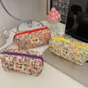 Bolsas de cosméticos Casos Mulheres Bolsa pequena estilo coreano Organizador de maquiagem zíper Caso de beleza de beleza necessária para beleza estudantil Lápis de lápis