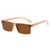 $ 5 lunettes de soleil pour waman Résine Alliage Noir Tan Léopard Brun rétro petit cadre carré lunettes simple créateur de mode lunettes de soleil personnalité bonbon couleur lumière
