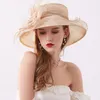 Visir Hat Flower Decor Kvinnliga kvinnor Cap Temperament Foldbara party Capvisors Visorsvisors