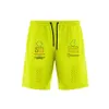 2023 F1 Shorts Summer Formule 1 Chorts de mode extérieure pour hommes Extrême Sports Casual Shorts Papant de survêtement respirant Men de la plage Tru230W