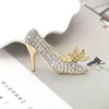 Pins Brooches Luxury High-Heeled Shoes Brooch Rhinestone Shoe Flower For Women Girls Christmas Gifts Broches DropPins