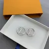 2022 Luxury Big Gold Hoop Earrings for Lady Women Orrous Girls Ear Studs Set Designer Jewelry Earring Valentine039S Day Gift EN9247516