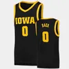 Custom Iowa Hawkeyes Basketball zszyta koszulka Payton Sandfort Riley Mulvey Keegan Murray Kris Murray Josh Ogundele Bohannon Austin Ash