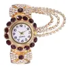 Armbandsur Golden Band Luxury Rhinestone Armband Watch Women Watches Ladies Wristwatch Relogio Feminino Montre Femme Clockwristwatches WR