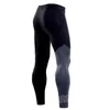 Leggings da palestra elastici Quick Dry Pantaloni da uomo personalizzati Patchwork Compression Running Tights Pantaloni Fitness Training Pantaloni sportivi 220608