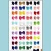 Ins 40 Colors 3Inch Baby Bow Hairpins Mini Swallowtail Bows Children Girls Solid Clips Kids Hair Accessories Drop Delivery 2021 Baby Mate