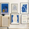 Gemälde Abstrakte Linie Mädchen Gesicht Matisse Picasso Wandkunst Leinwand Malerei Nordic Poster und Drucke Bilder für Wohnzimmer Deco3203753