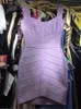 Ladies Sexy V Neck Backless Purple Shining Women Bandage Dress Fashion Sparkly Party Dress Vestido 220509