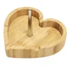 Accessori per fumatori Posacenere a forma di cuore in legno per pipe ad acqua