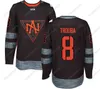 VipCeoMit Maillot de l'équipe nord-américaine de la Coupe du monde de hockey 2016 Gaudreau MILLE Trouba Ekblad Parayko Jones Mcdavid Drouin Maillot de hockey jeunesse pour hommes et femmes