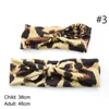 Hårtillbehör 2st/Set Parent-Child Headwear Kids Turban Cloth Leopard Headbonad Women Girls Hairband Fashion Elastic Band