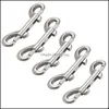 Autre Quincaillerie de Porte Matériaux de Construction Maison Jardin Lioobo 5 Pcs En Alliage De Zinc Double Fin Boulon Mousqueton Pratique Terminé Snaps Plongée Clips Clé